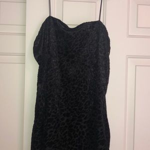 Black Velvet Cheetah dress